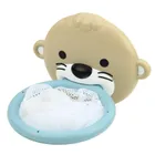 Lean Toys, wydra, zjeżdżalnia, zabawki do kąpieli, 10 elementów