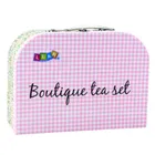 Lean Toys, zestaw do herbaty w walizce, metalowy, 15 elementów