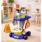 Lean Toys, zestaw do sprzątania na wózku, odkurzacz, 20 elementów