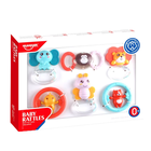 Lean Toys, zestaw gryzaków i grzechotek, zwierzątka, 6 szt.