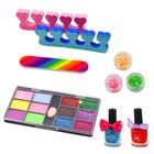 Lean Toys, zestaw piękności do makijażu i paznkoci z torebką, 20 elementów