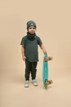 Legginsy chłopięce, zielone, Pinokio