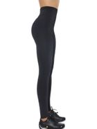 Legginsy damskie, czarne, Bas Bleu