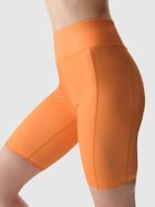 Legginsy damskie, kolarki, pomarańczowe, 4F