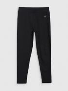 Legginsy dziewczęce, czarne, 4F