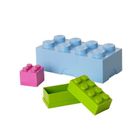 LEGO 4, minipudełko klocek, zielone
