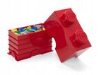 LEGO, Brick 2, pojemnik klocek, czerwony
