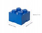LEGO, Brick 4, pojemnik klocek, niebieski