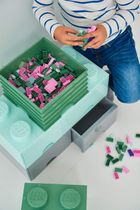LEGO, Brick 4, pojemnik klocek, zielony oliwkowy