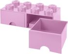LEGO, Brick 8, pojemnik klocek z dwoma szufladami, różowy