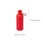 LEGO, butelka na wodę, czerwona, 500 ml