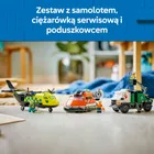 LEGO City, Zestaw z samolotem, ciężarówką serwisową i poduszkowcem, 60505