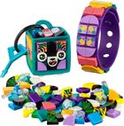 LEGO DOTS, Neonowy tygrys - bransoletka i zawieszka na torbę, 41945