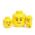 LEGO, mała głowa, dziewczynka, pojemnik do przechowywania, rozmiar XS, 0,36l