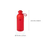 LEGO, przezroczysta butelka, czerwona, 500 ml
