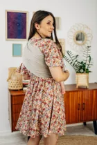 LennyLamb, chusta kółkowa, bawełniana, splot skośno-krzyżowy, Peanut Butter