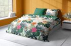 Letni Sen, Monstera i Tropikalne Kwiaty, 3-częściowy komplet pościeli, 220-200 cm