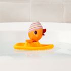 Lilliputiens, Kaczorek Gaspard, zabawka do kąpieli, łódeczka z przytulanką, 6m+