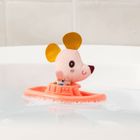 Lilliputiens, Myszka Nina, zabawka do kąpieli, łódeczka z przytulanką, 6m+