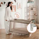 Lionelo, Amelie, kompaktowe łóżeczko turystyczne, beige sand