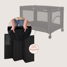 Lionelo, Amelie, kompaktowe łóżeczko turystyczne, black carbon