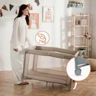 Lionelo, Amelie, kompaktowe łóżeczko turystyczne, grey concrete