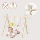 Lionelo, Anis, drewniany stojak edukacyjny, baby gym