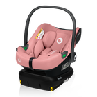 Lionelo, Astrid, fotelik samochodowy z bazą, i-Size, Pink Coral, 40-87 cm