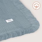 Lionelo, kocyk muślinowy, Stone Blue, 70-100 cm