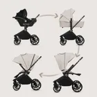 Lionelo, Mika Plus, wózek wielofunkcyjny, 3w1, Beige Sand