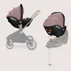Lionelo, Moxie, fotelik samochodowy z bazą, i-Size, Pink Mauve, 40-87 cm