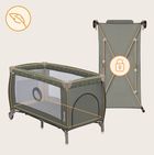 Lionelo, Sven Plus, łóżeczko turystyczne z akcesoriami, Beige Olive