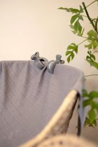 Lodger, Carbon, zestaw uniwersalnych klipsów do wózka, szare, 2 szt.