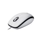 Logitech, M100, mysz, white