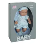 Lovely Baby, lalka bobas, niebieskie ubranko