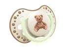Lovi, Teddy Love, smoczek silikonowy, dynamiczny, 0-6 m, 2 szt.