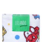 Lulando, pieluszki flanelowe, auta, żółta, niebieska, 5 szt.