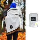 LullaLove, kocyk bambusowy, całoroczny, skandynawski splot, glamour gray, 80-100 cm