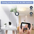 Luna Bambini, Baby Monitor Classic, niania elektroniczna, kolorowy ekran, 3.5 cala