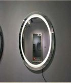 Lustro z oświetleniem LED do zawieszenia, włącznik dotykowy, 80 cm