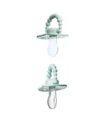 Luu Kids, zestaw: smoczek, Frozen Sage + smoczek, Vivid Mint, 3-6 m, 2 szt.