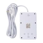 Maclean, listwa zasilająca, 4 gniazda, 3xUSB, 110-240V, AC 50/60HZ, 2.1A, 2500W, biała, 3m, MCE393 W