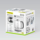 Maestro, czajnik elektryczny, szklany, niebieski, 1,7l, 2200W, MR-056