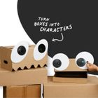 Makedo, Deco-Props, zestaw kreatywnych kształtów dekoracyjnych, Googlies, 21 elementów