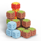 Marioinex, Mini Waffle, Green Blocks, klocki konstrukcyjne, 142 elementy