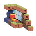 Marioinex, Mini Waffle, Green Blocks, klocki konstrukcyjne, 406 elementów