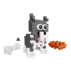 Marioinex, Mini Waffle, Pocket Pets Puppies, Husky, klocki konstrukcyjne, 44 elementów