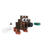 Marioinex, Mini Waffle, Pocket Pets Puppies, Jamnik, klocki konstrukcyjne, 43 elementów