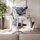 Mark Adler, Leader 8.5 White, biurko elektryczne, ze szklanym blatem, 120 cm