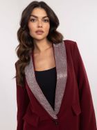 Marynarka damska, bordowa, Italy Moda